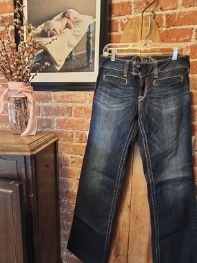 Ariat Dark Indigo Trouser Jeans with Contrast Stitching